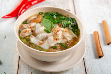 Chicken Kway Teow Soup
