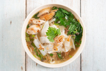 Chicken Kway Teow Soup