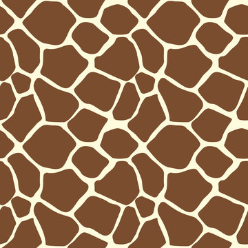 A giraffe animal print seamless pattern tile background