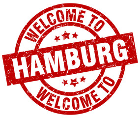welcome to Hamburg red stamp