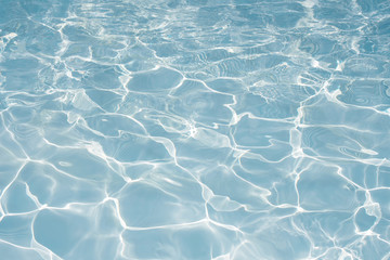 Texture of water in swimming pool for background