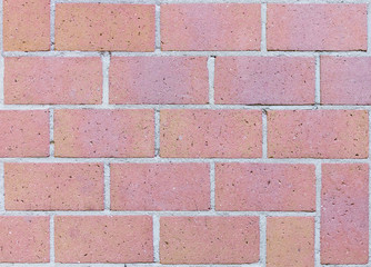 Floor made of red brick texture, Classic red brick wall with cement mortar