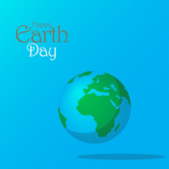 Mother earth day flat background