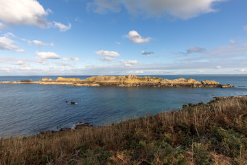 Pointe du Grouin in Cancale. Emerald Coast, Brittany, France ,