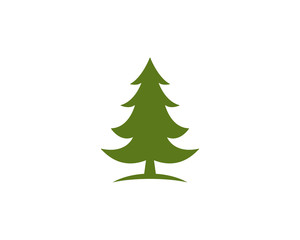 Cedar tree Logo template vector icon illustration design 