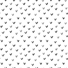Seamless checkmarks ink pattern