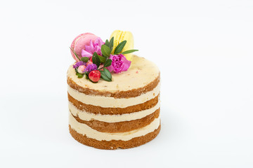 Pastry on a white background