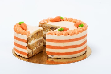 Pastry on a white background
