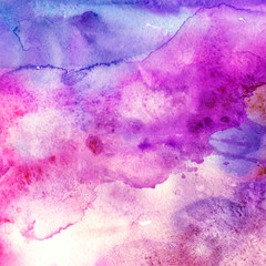 Abstract watercolor paper splash shapes isolated drawing. Illustration aquarelle for background.