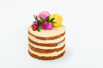 Pastry on a white background