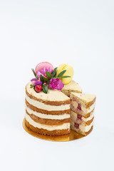 Pastry on a white background