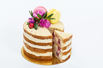 Pastry on a white background