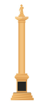 Cultural public attraction in form of beautiful modern high monument.