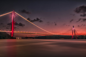Third Bridge at Istanbul, Yavuz Sultan Selim Bridge (Turkey)