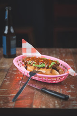 sloppy hot dog