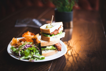 breaded chicken sandwich