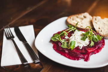 beetroot salmon salad