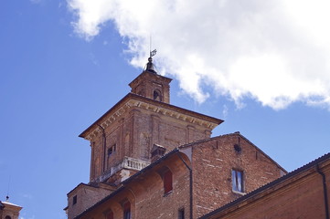 Fototapeta na wymiar Detail of Este castle, Ferrara, Italy