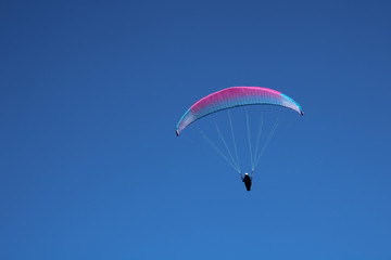 Paraglider in the sky