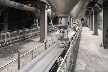 cement plant inside view