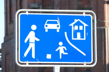 Verkehrsschild Verkehrsberuhigter Bereich