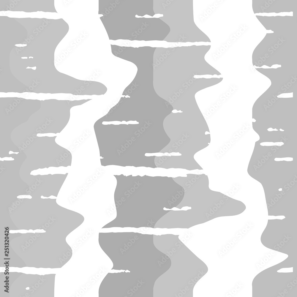 Aufkleber abstract wavy line pattern, seamless vector geometric background.