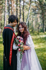 Fairy tale wedding fairies and magicians