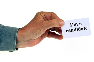 I'm a candidate 