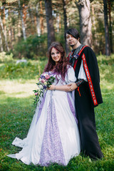 Obraz na płótnie Canvas Fairy tale wedding fairies and magicians