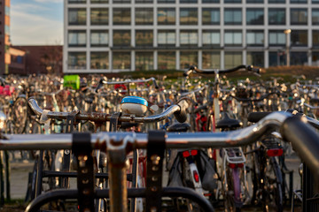 bicycles and bells in Amsterdam, Holland