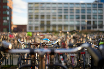 bicycles and bells in Amsterdam, Holland