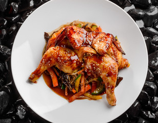 Delicious chicken with vegetables