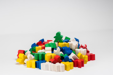 Green Winner Meeple is on Top