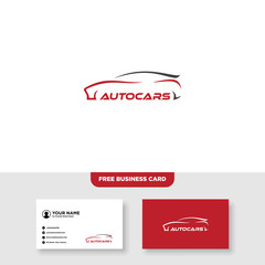 Automotive Logo, Free Business Card - Vector