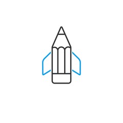 Creative design. Vector linear icon.