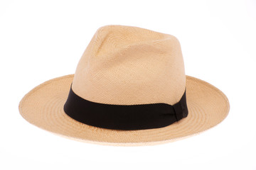 Cappello Panama con nastro nero 