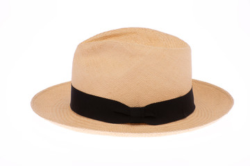 Cappello Panama con nastro nero 