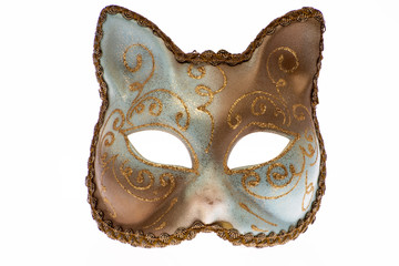 Maschera di carnevale veneziana a forma di gatto 