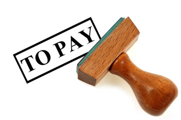 Inking stamp to pay