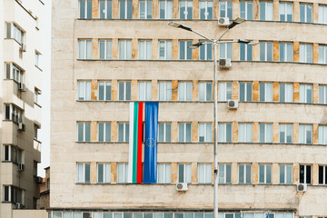 Bulgarian flag in Sofia City, Bulgaria