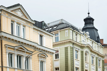 Antique building view in Old Town Sofia, Bulgaria
