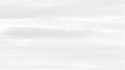 Halftone gradient pattern. Abstract halftone dots background. Monochrome dots pattern. Grunge radial texture. Pop Art, Comic small dots. Design for presentation, business cards, report, flyer, cover