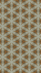 Ornate geometric pattern and abstract colored background