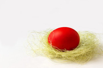 Easter red egg.