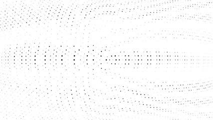 Halftone gradient pattern. Abstract halftone dots background. Monochrome dots pattern. Grunge radial texture. Pop Art, Comic small dots. Design for presentation, business cards, report, flyer, cover