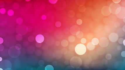 Abstract bokeh background, multicolor defocused lights