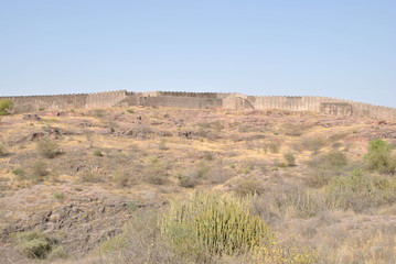 Rao Jodha desert rock park in Jodhpur in India