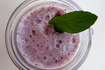batido natural de arándanos