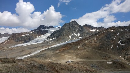 mountains in winter