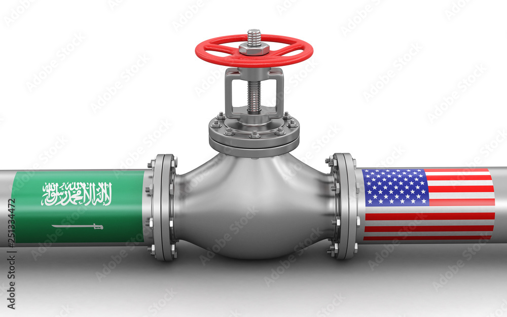 Poster pipeline with flags. image with clipping path